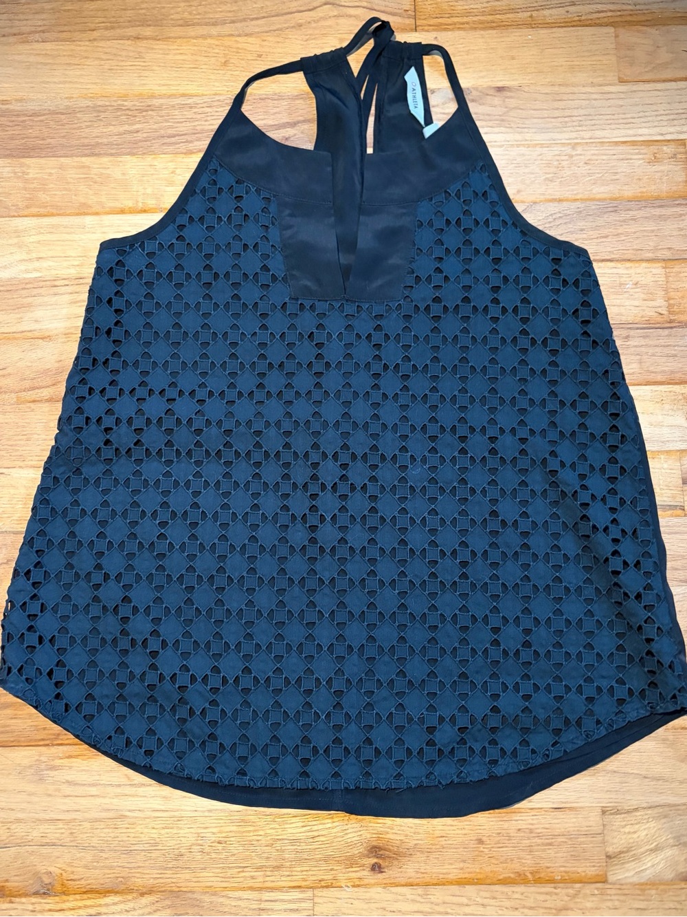 Athleta Black Halter Tank Top Sz M